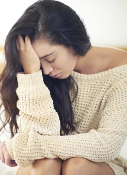 depressed-young-woman A depressed young woman